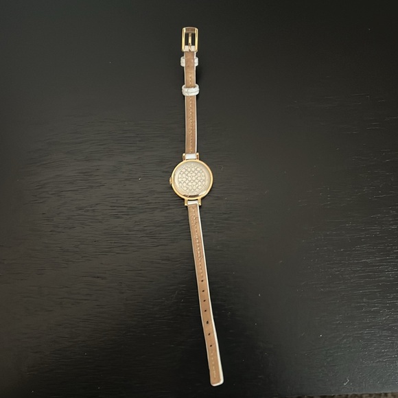 Coach White and Gold Watch with Leather Band - Picture 7 of 9
